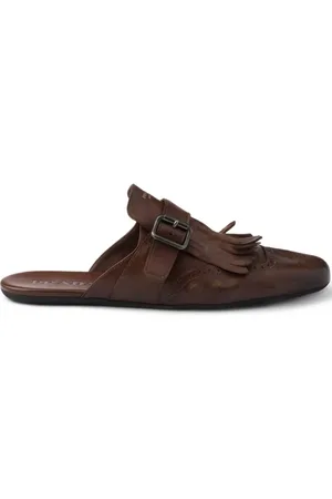 Prada Mules Shuffle con frange