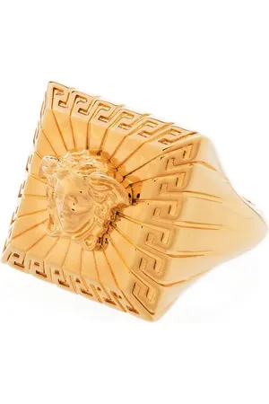 VERSACE Anello Medusa Head quadrato