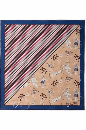 Prada Foulard in seta con stampa