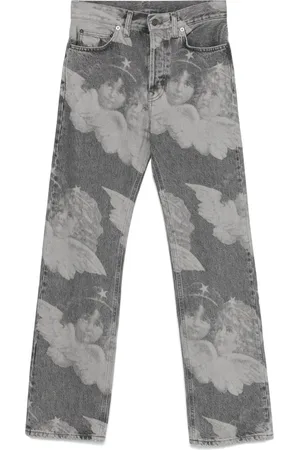 Fiorucci Jeans dritti con stampa