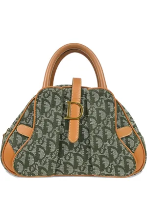 Dior Borsa a mano Double Saddle con motivo Trotter 2001