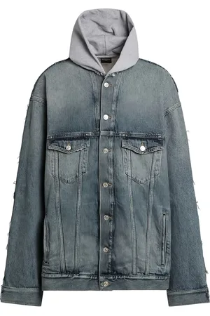 Balenciaga Giacca denim con cappuccio