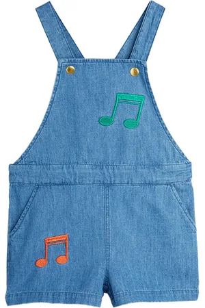 Mini Rodini Salopette con ricamo
