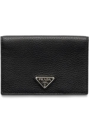 Prada Portacarte con finitura in rilievo