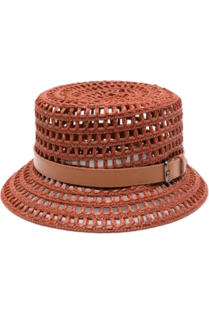 Max Mara Cappello con dettaglio in pelle