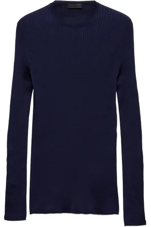 Prada Maglione in cotone a coste