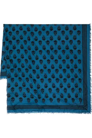 Alexander McQueen Foulard con stampa teschi