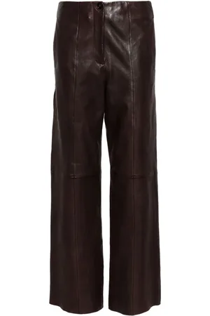 FORTE FORTE Pantaloni dritti in pelle