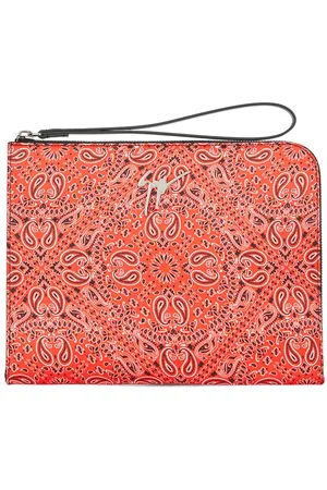 Giuseppe Zanotti Clutch Fabian con stampa paisley