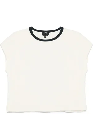 A.P.C. T-shirt con logo ricamato