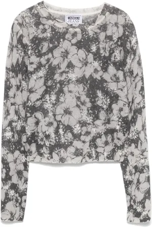 Moschino Maglione a fiori jacquard