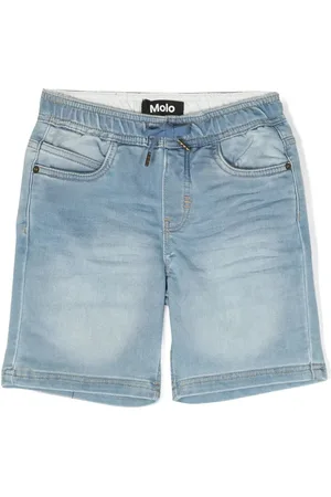 Molo Shorts denim con effetto schiarito