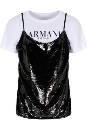 Armani Exchange T-shirt con paillettes