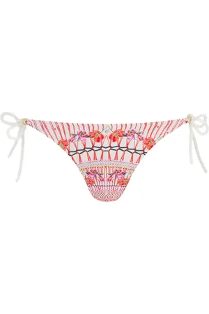 TEMPERLEY LONDON Slip bikini Pomegranate a fiori