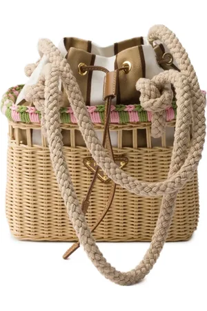 Prada Borsa a spalla Wicker mini
