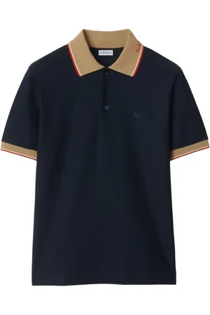 Burberry Polo in cotone con ricamo logo