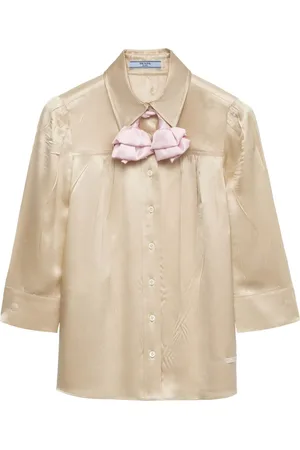 Prada Camicia in raso e cr??pe