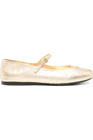 Prada Ballerine con effetto metallizzato
