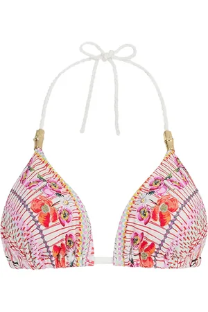 TEMPERLEY LONDON Top bikini Pomegranate a fiori