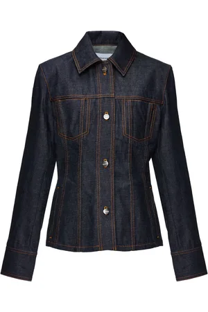 Salvatore Ferragamo Giacca denim con colletto ampio