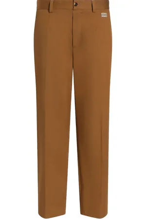 Dolce & Gabbana Pantaloni in cotone elasticizzato con logo