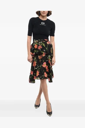 Balenciaga Abito midi a fiori