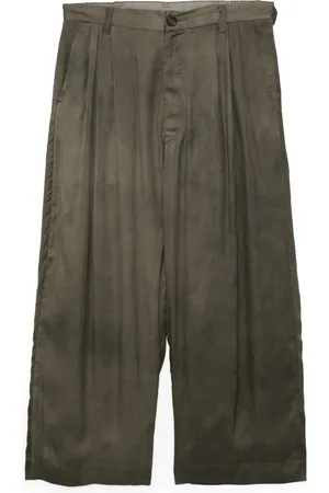 ZIGGY CHEN Pantaloni plissé a gamba ampia
