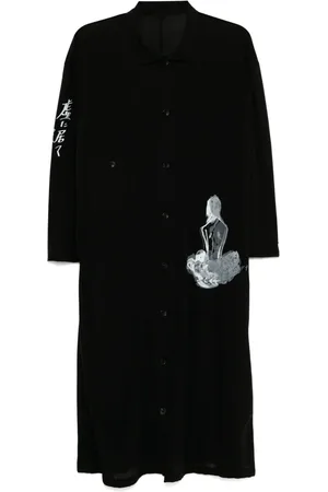 YOHJI YAMAMOTO Camicia in jersey con stampa