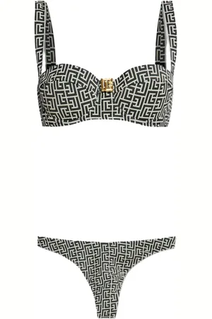 Balmain Bikini con stampa geometrica