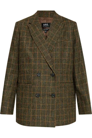 A.P.C. Blazer doppiopetto a quadri