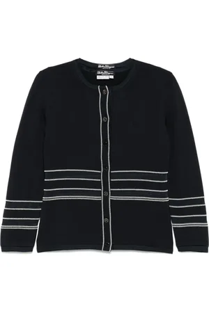 Salvatore Ferragamo Set top e cardigan 1990-2000