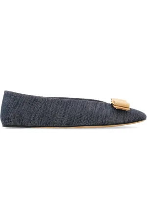 Salvatore Ferragamo Ballerine Vara denim