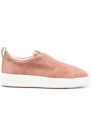 santoni Sneakers senza lacci con logo goffrato