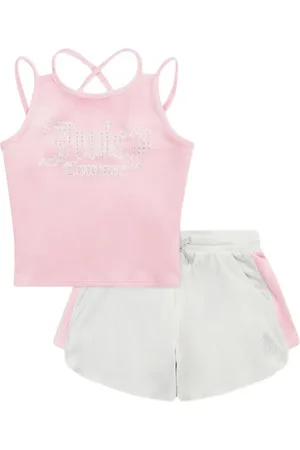 Juicy Couture Set shorts con strass