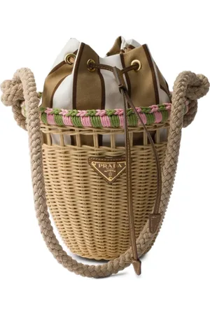 Prada Borsa a secchiello Wicker mini