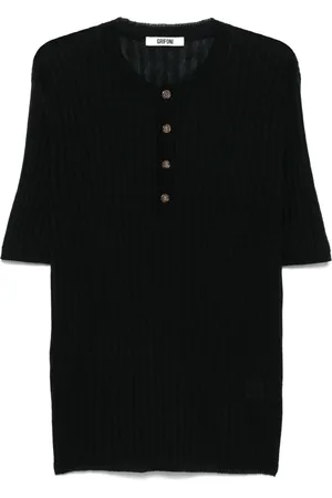 GRIFONI T-shirt in maglia a coste