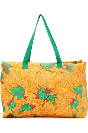 Hermès Borsa tote Toile Les Perroquets 2000-2020