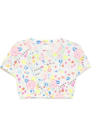CHANEL T-shirt crop 1996