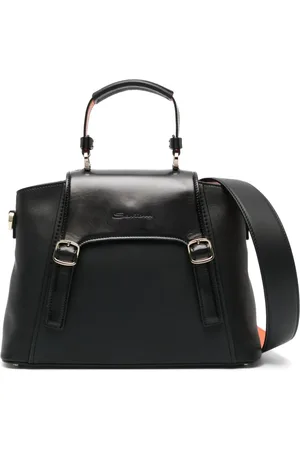 santoni Borsa tote con logo goffrato
