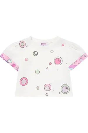 PUCCI Junior T-shirt con stampa Fontane