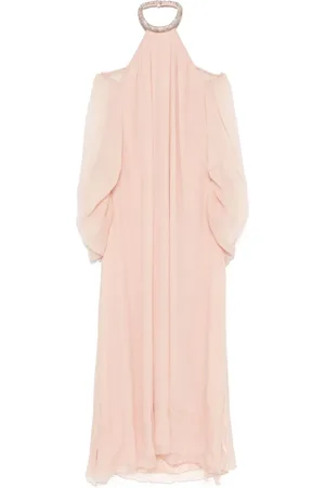 AMEN Abito lungo in chiffon di seta