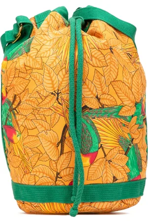 Hermès Borsa a secchiello Toile Les Perroquets 1990-2010