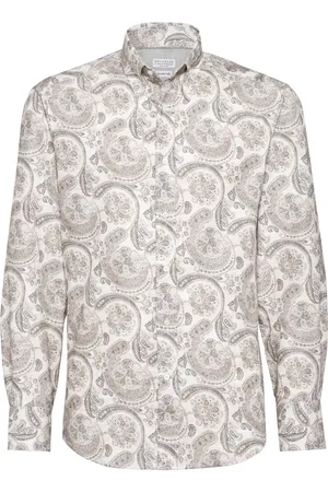 Brunello Cucinelli Camicia con stampa paisley