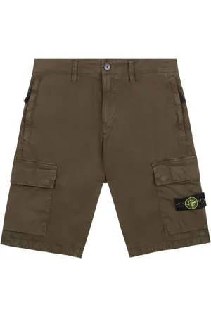 Stone Island Cargo corti con applicazione logo