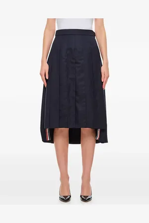 Thom Browne Gonna plissettata Super 120s