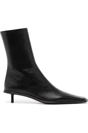 Jil Sander Stivali con punta quadrata in pelle 25mm