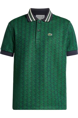 Lacoste Polo con motivo geometrico
