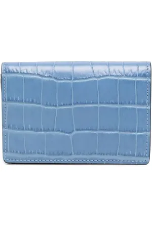 SMYTHSON Portafoglio con effetto coccodrillo