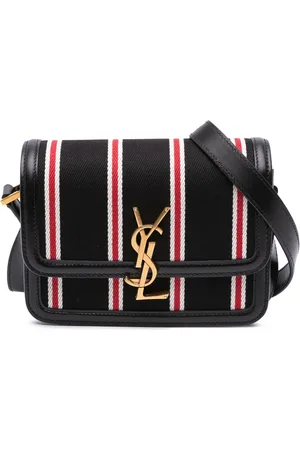 Saint Laurent 2021 Small Canvas Striped Solferino Satchel In Box crossbody bag