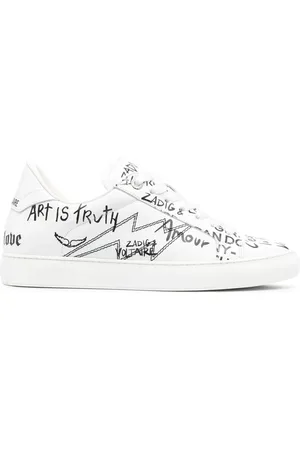 Zadig & Voltaire Sneakers La Flash con stampa graffiti